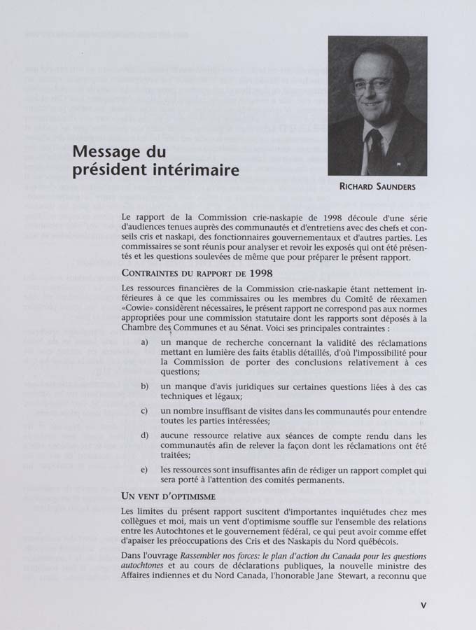CNC REPORT 1998_French - page ix