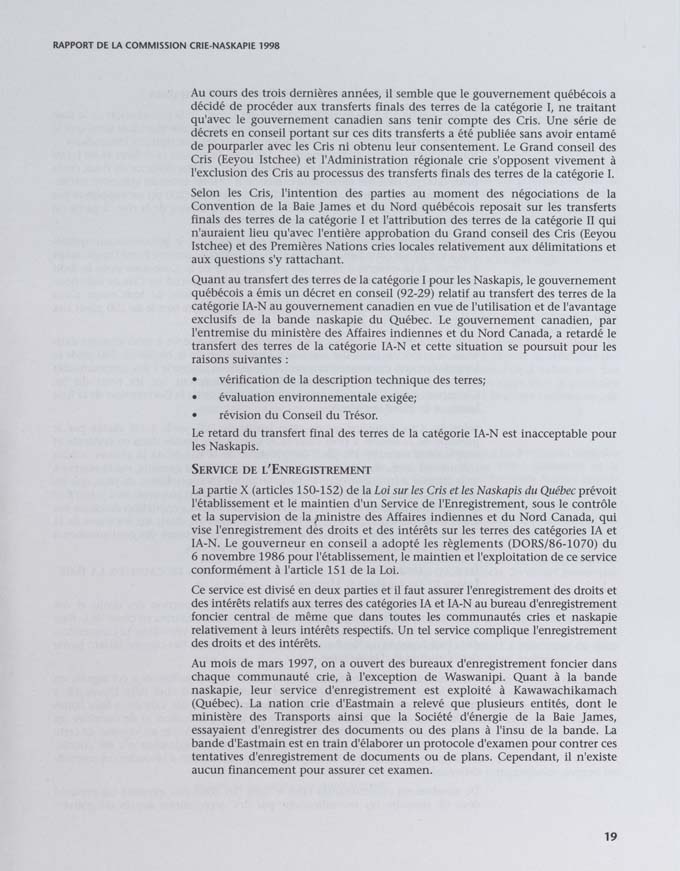 CNC REPORT 1998_French - page 19