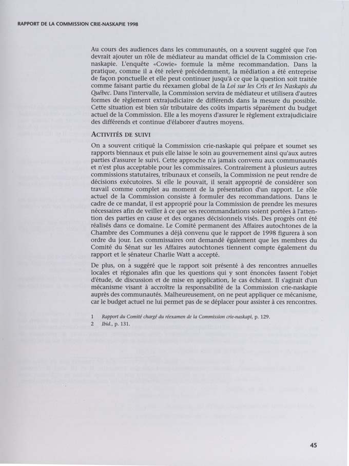 CNC REPORT 1998_French - page 45